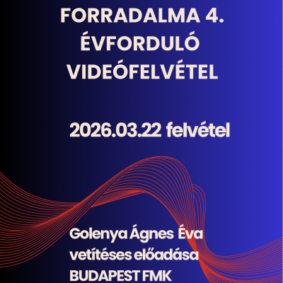 A Tudat forradalma 4. előadás videó felvétel